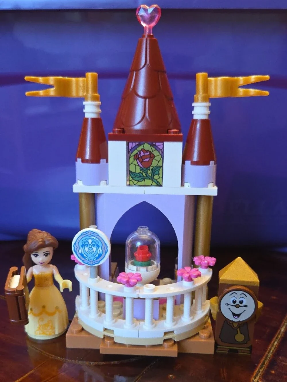 Lego DISNEY Belle And Cogsworth With Castle